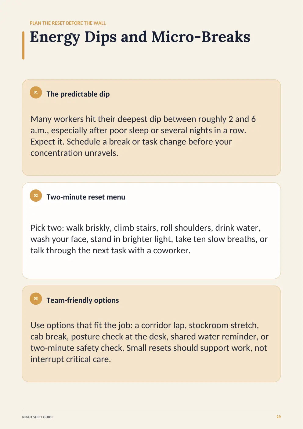 Energy Dips and Micro-Breaks page