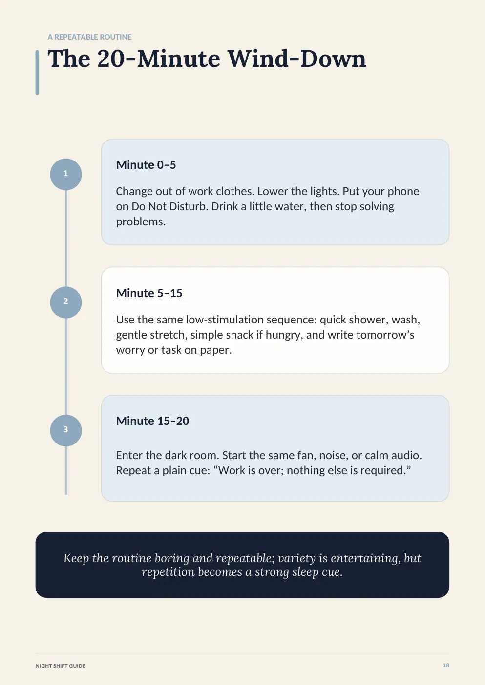 The 20-Minute Wind-Down sleep page