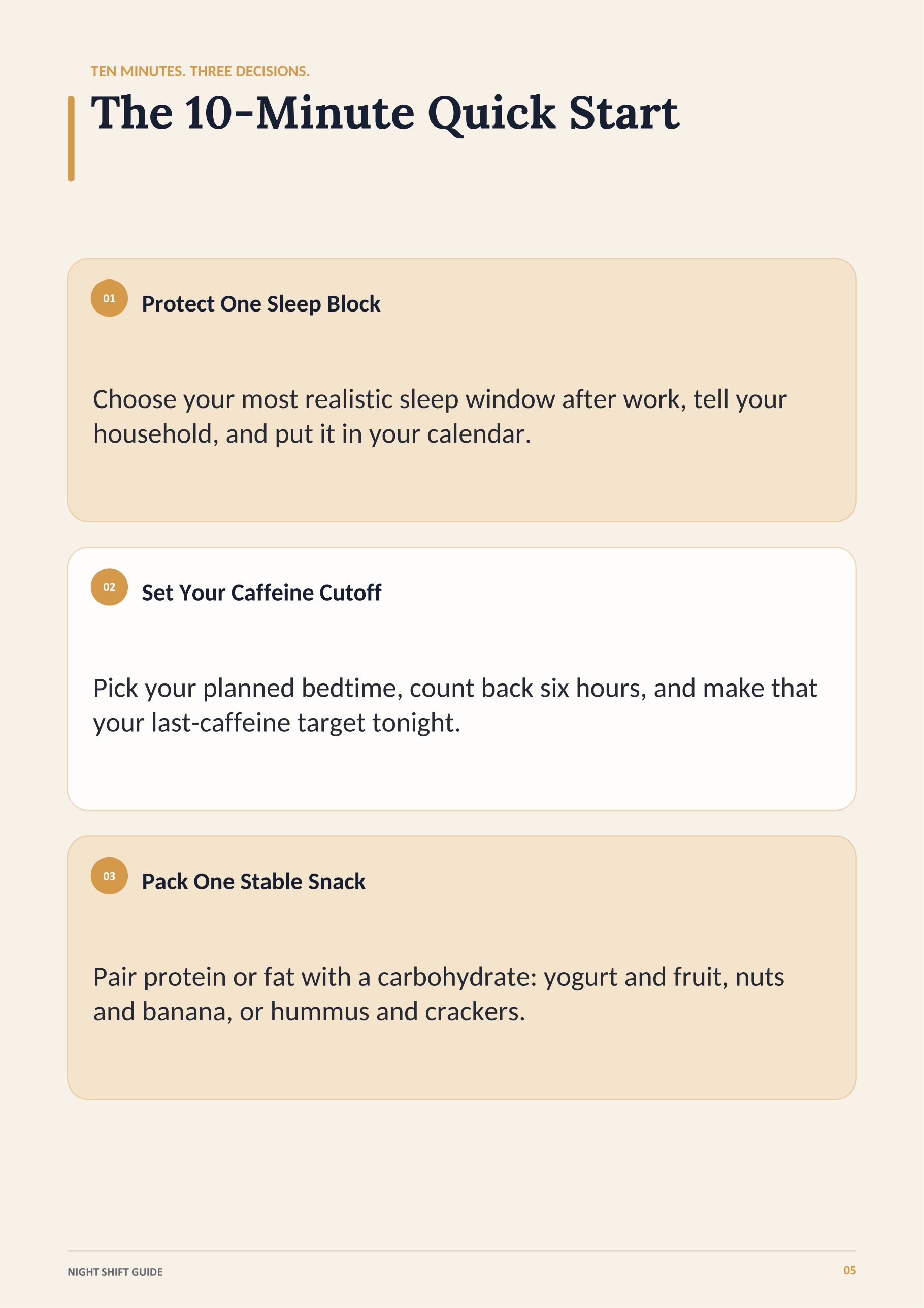 The 10-Minute Quick Start page